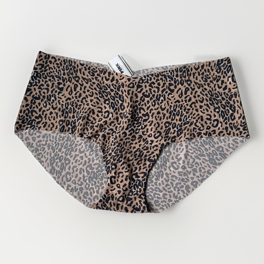 NWT Victoria's Secret PINK Seamless Leopard Hipster Panty XXL Animal Print
